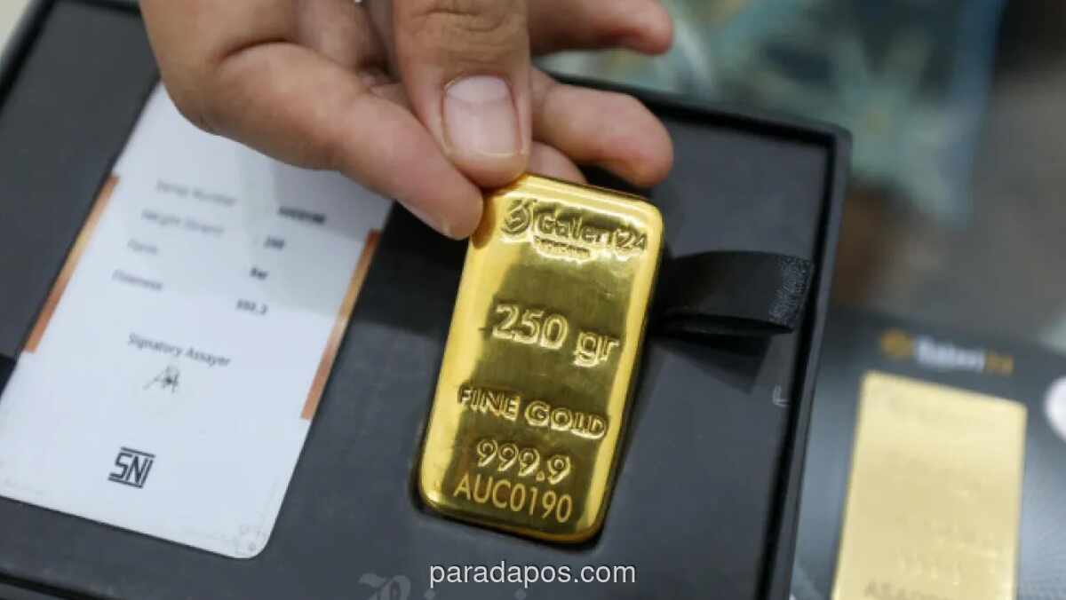 Harga Emas Antam di Pegadaian Stagnan pada Awal Pekan