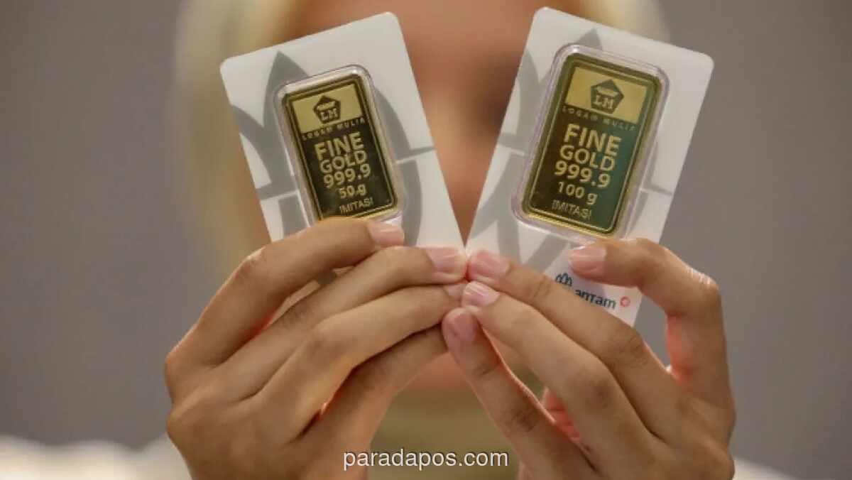 Harga Emas Antam Turun, Pecahan 1 Gram Dijual Rp2,83 Juta