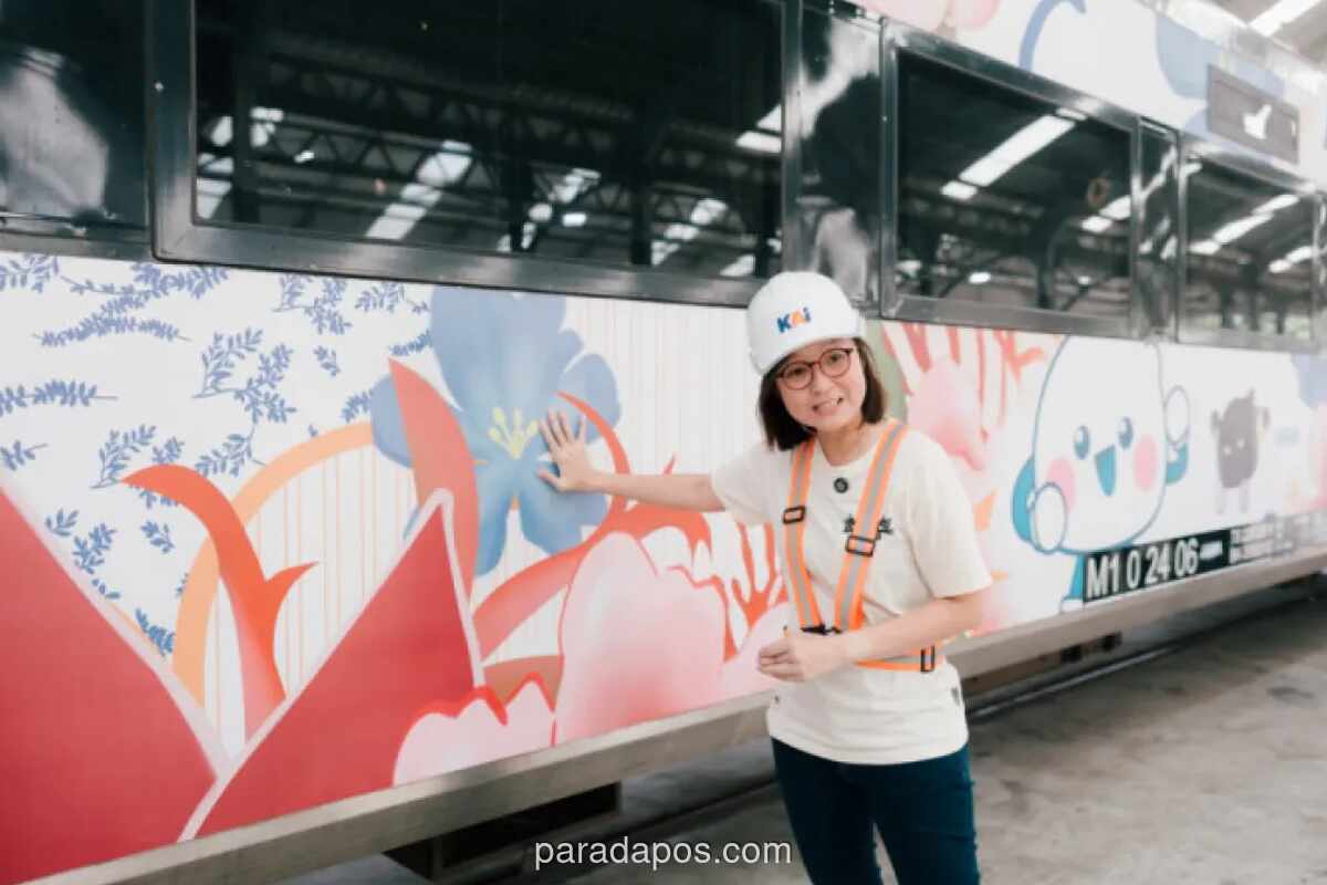 KAI dan Kemenparekraf Luncurkan Kereta Bertema Karya Seniman Erika Richardo