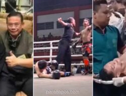 Ahmad Husein Tumbang TKO dari Eko Sudaryanto di GOR Simpang Lima