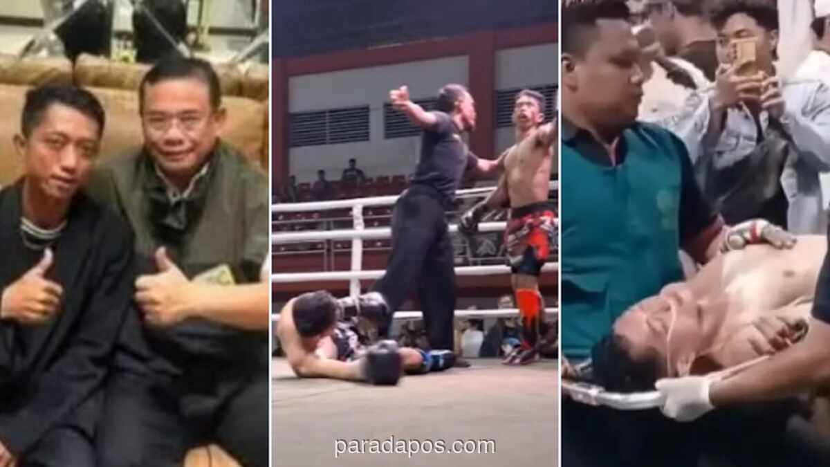 Ahmad Husein Tumbang TKO dari Eko Sudaryanto di GOR Simpang Lima