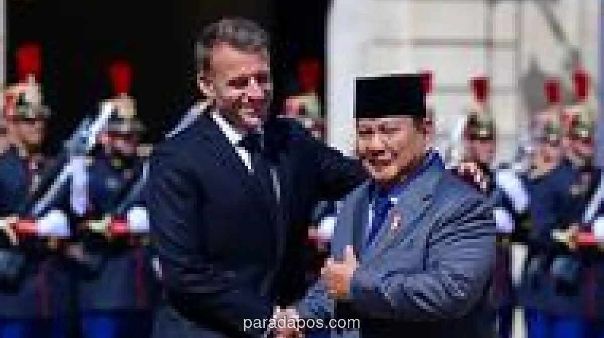 Prabowo dan Macron Bahas Kerja Sama Pertahanan dan Energi di Paris