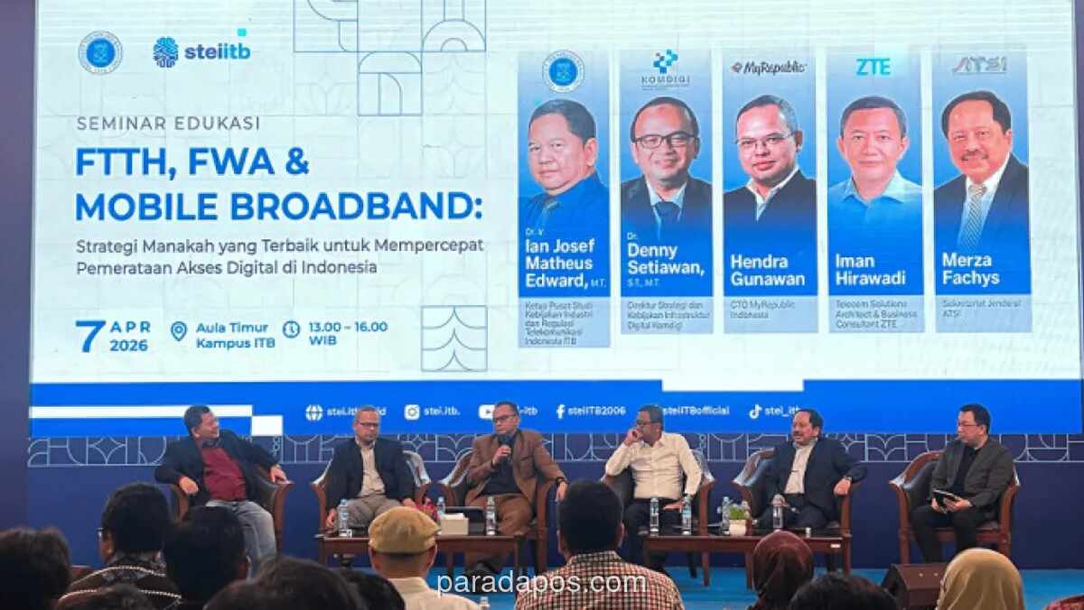 ITB Gelar Seminar Bahas Sinergi FTTH, FWA, dan Mobile untuk Pemerataan Akses Digital