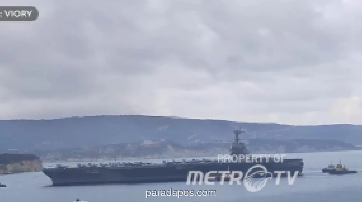 Kapal Induk AS USS Gerald Ford Tarik Diri dari Timur Tengah di Tengah Ketegangan Selat Hormuz