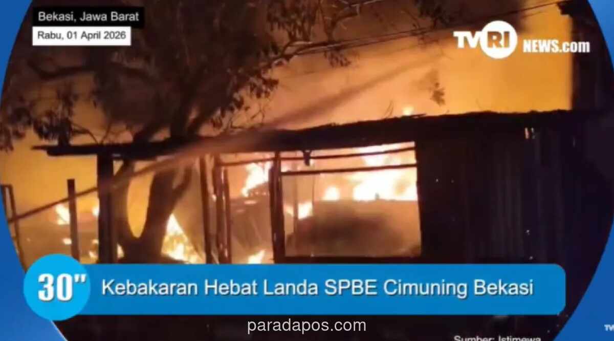 Kebakaran SPBE di Bekasi Hanguskan Fasilitas dan Rembet ke Rumah Warga