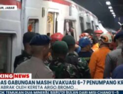Menhub Pastikan Evakuasi Korban Tabrakan KRL dan KA Argo Bromo Anggrek di Bekasi Berjalan Cepat