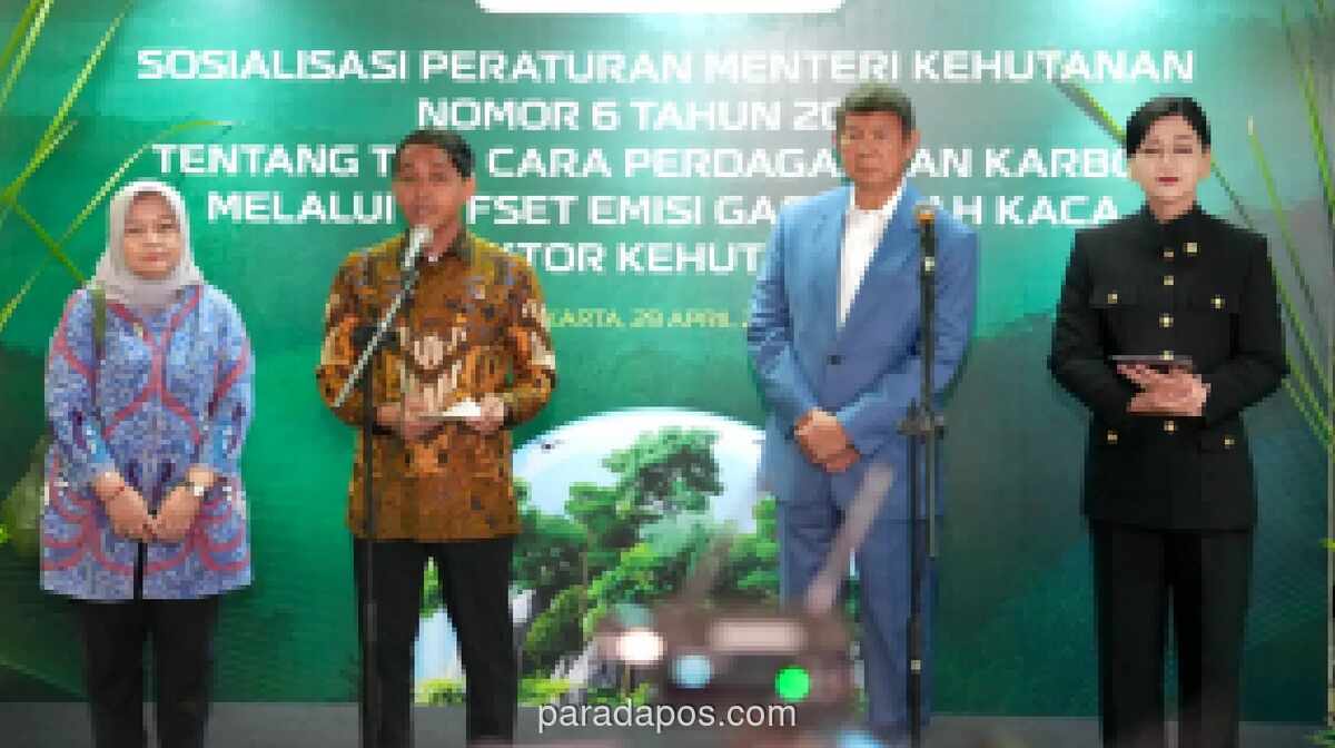 Kemenhut Resmi Luncurkan Aturan Perdagangan Karbon, Perkuat Komitmen Iklim Indonesia