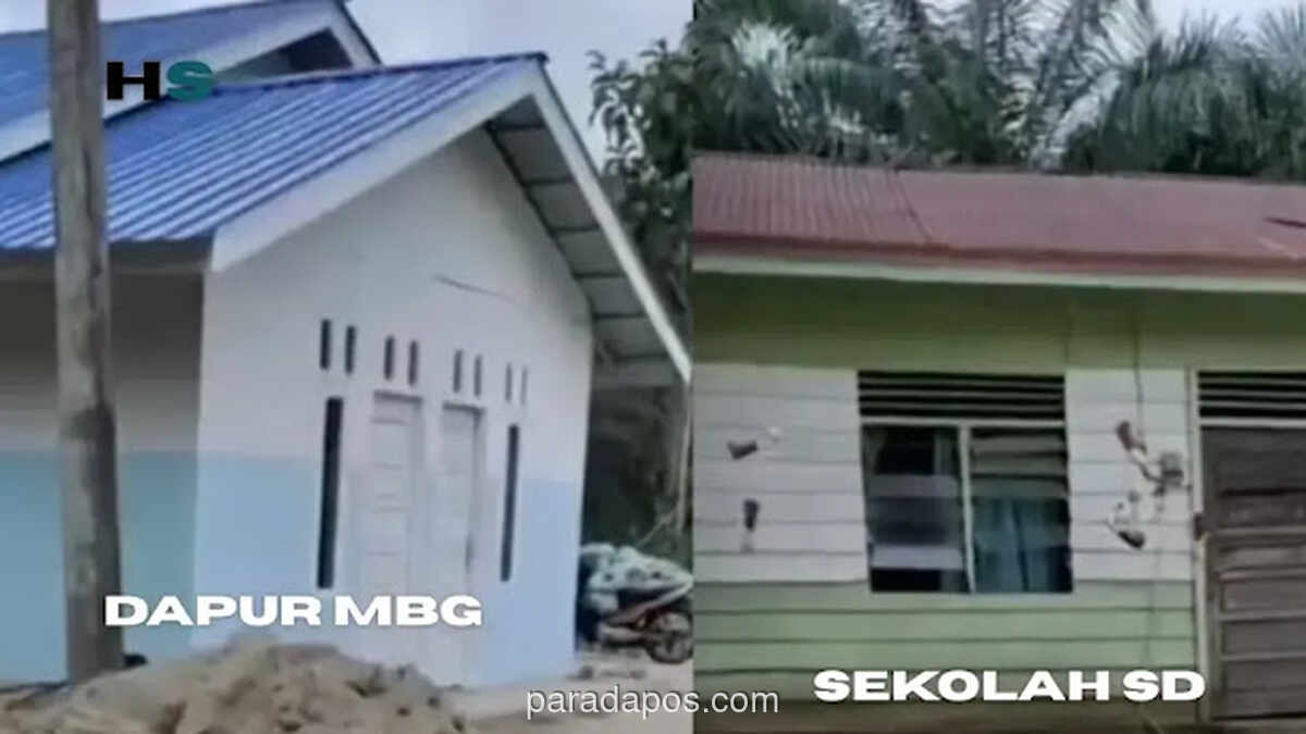 Video Viral Soroti Kontras Bangunan Megah SPPG dan Sekolah Kayu di Riau