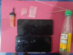 Polres Dharmasraya Amankan Lima Pria dan Sita Sabu dalam Penggerebekan di Pulau Punjung