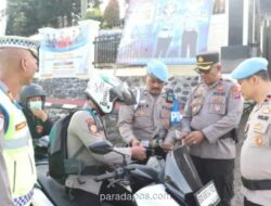 Polres Tanah Datar Razia Kelengkapan Kendara, Periksa Personel dan Masyarakat