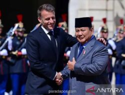 Presiden Prabowo dan Macron Gelar Pertemuan Bilateral Tertutup di Paris