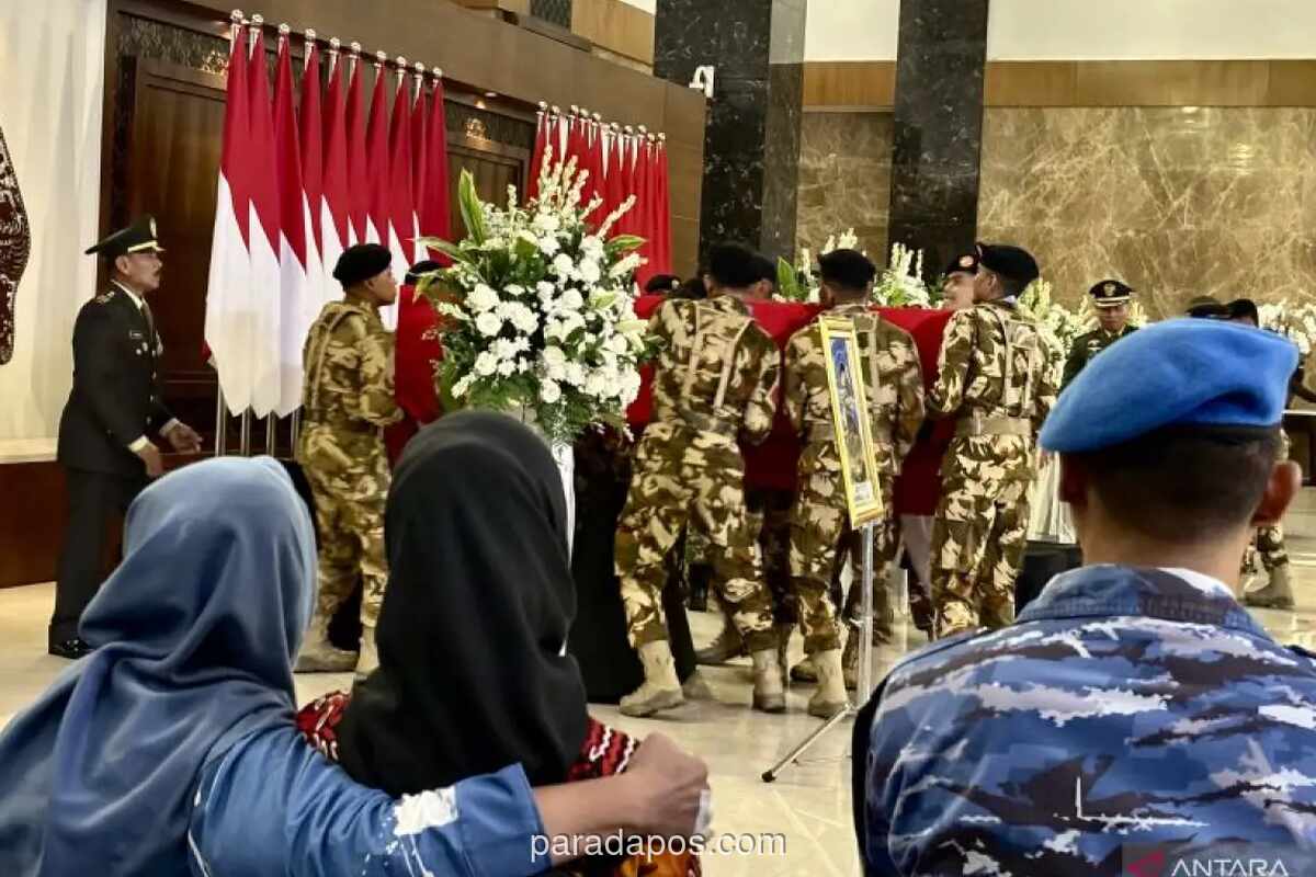 Presiden Prabowo Pimpin Penghormatan Terakhir untuk Tiga Prajurit TNI Gugur di Misi PBB Lebanon