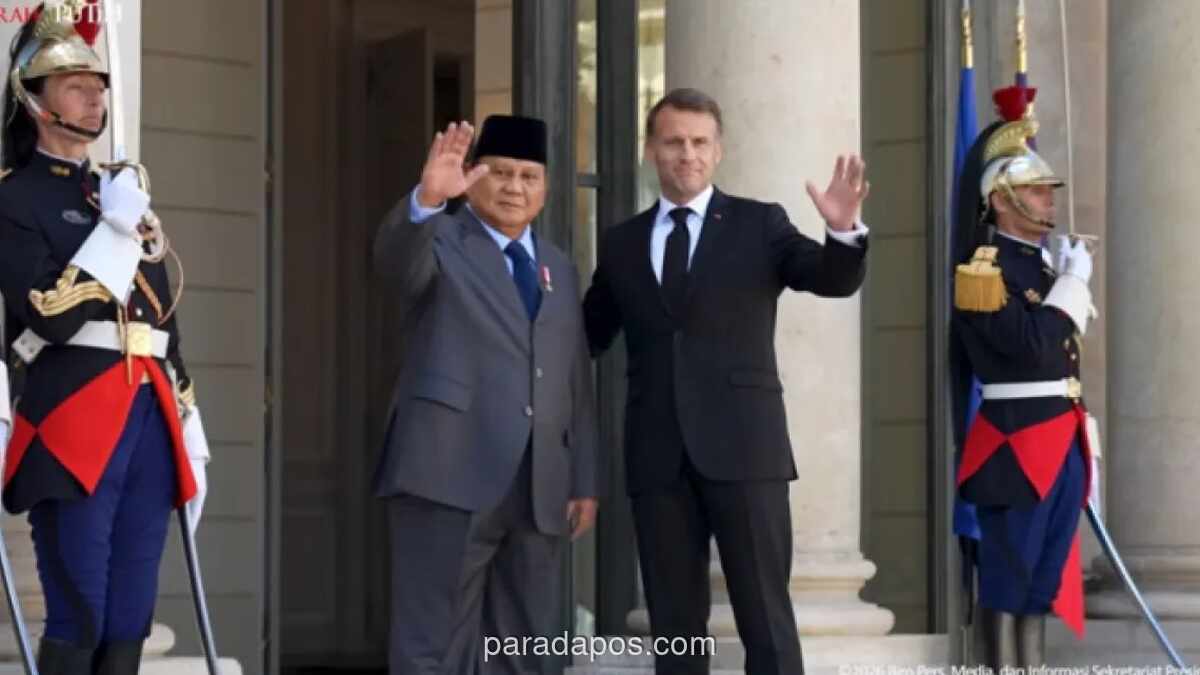Prabowo dan Macron Perkuat Kemitraan Strategis Indonesia-Prancis di Paris