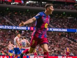 Lewandowski Cetak Gol Kemenangan, Barcelona Kalahkan Atletico di Metropolitano
