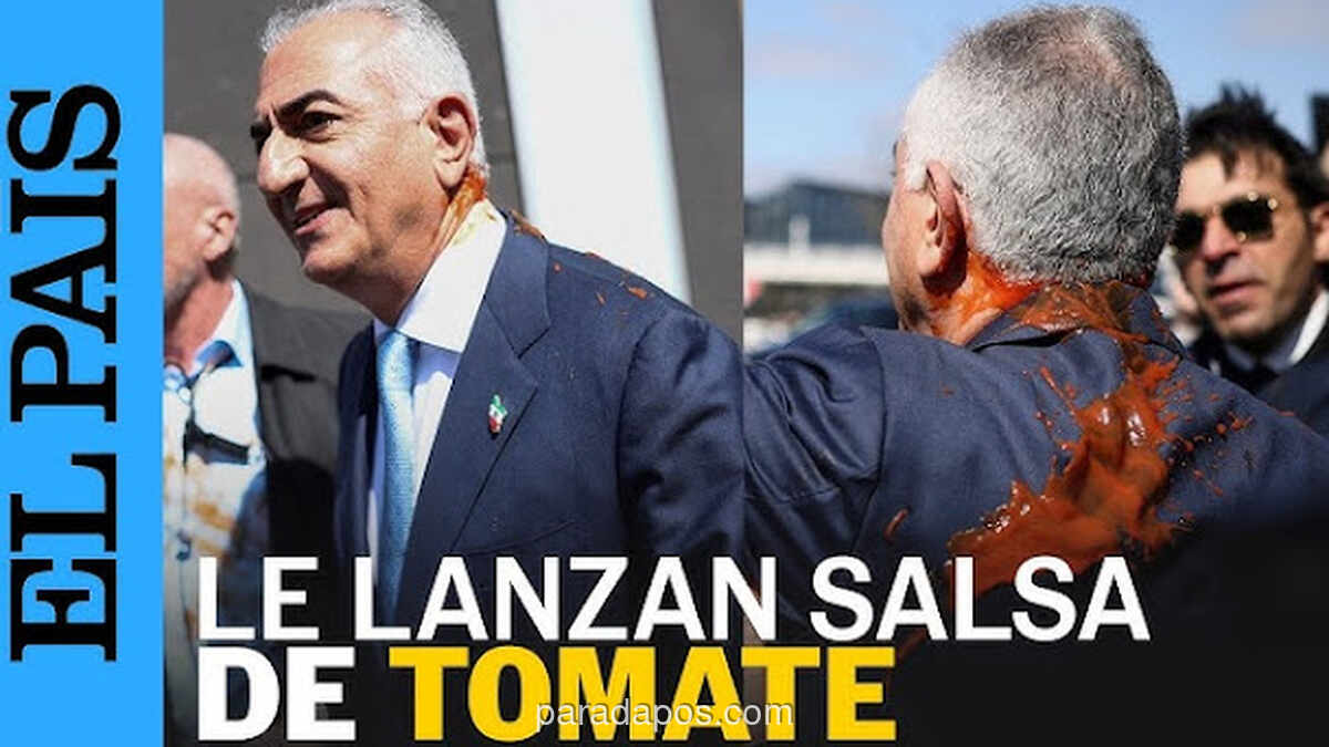 Reza Pahlavi Dilempar Saus Tomat saat Konferensi Pers di Berlin