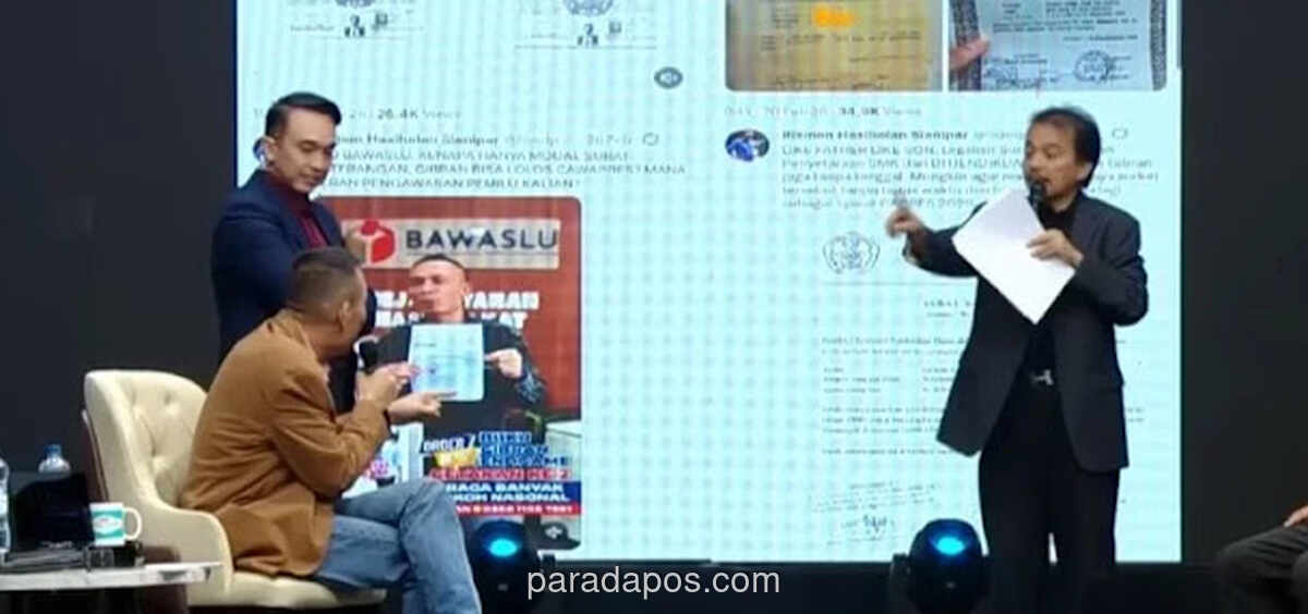 Debat Panas di iNews TV: Roy Suryo Tuding Ijazah Ahli Forensik Rismon Bermasalah saat Dirinya Teliti Ijazah Jokowi