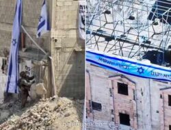 Indonesia Kecam Pasukan Israel Pasang Spanduk Propaganda di Reruntuhan RS Indonesia Gaza