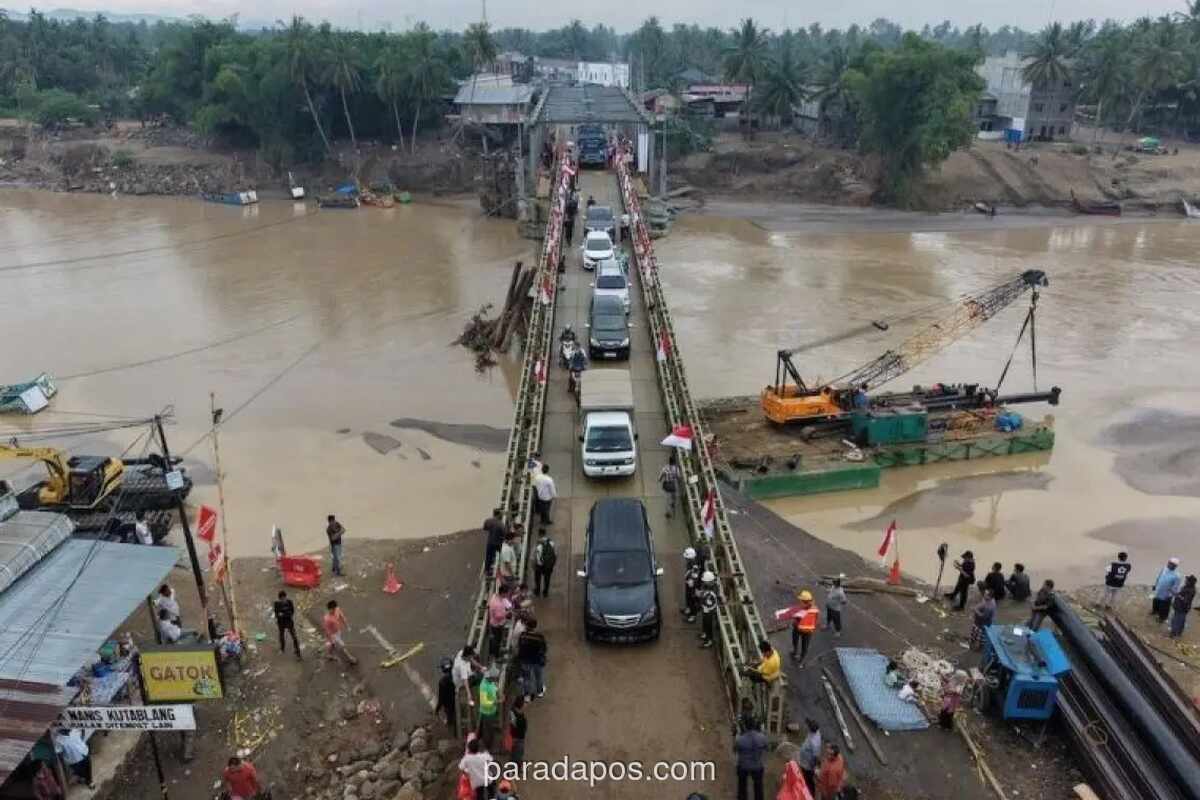 Satgas PRR Laporkan Kemajuan Signifikan Pembangunan Jembatan Darurat Pascabencana di Sumatera