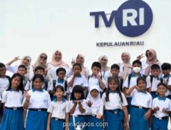 30 Siswa SD Tunas Bangsa Lagoi Belajar Langsung Proses Produksi Siaran TVRI Kepri