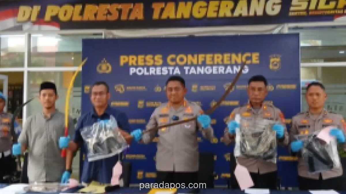 Polresta Tangerang Amankan 14 Pelajar Terduga Pelaku Tawuran Tewaskan Siswa