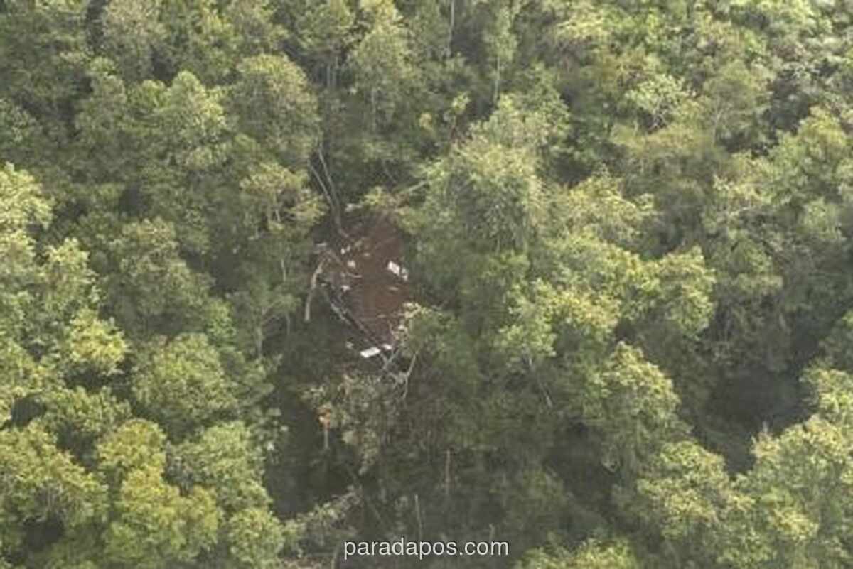 Tim SAR Temukan Serpihan Ekor Helikopter Hilang di Sekadau, Delapan Orang Dievakuasi