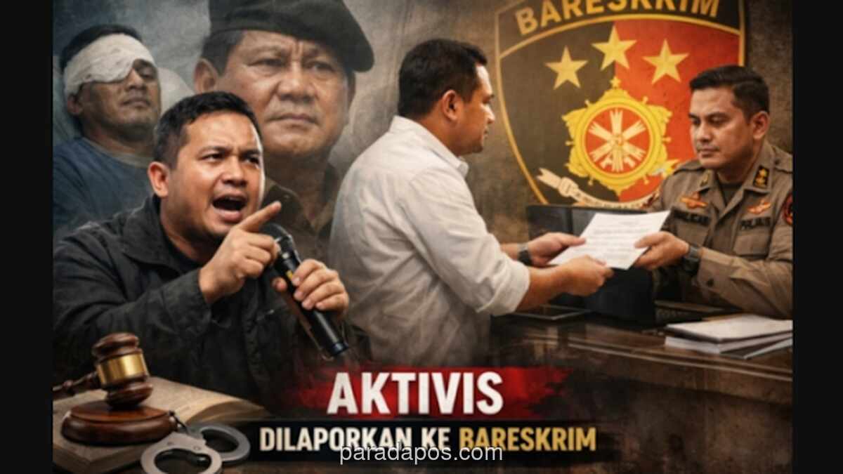 Aktivis Firman Tendry Dilaporkan ke Bareskrim Usai Tuding Presiden Prabowo Dalang Penyiraman KontraS