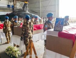 UNIFIL Gelar Upacara Penghormatan Terakhir untuk Tiga Prajurit TNI Gugur di Lebanon Selatan