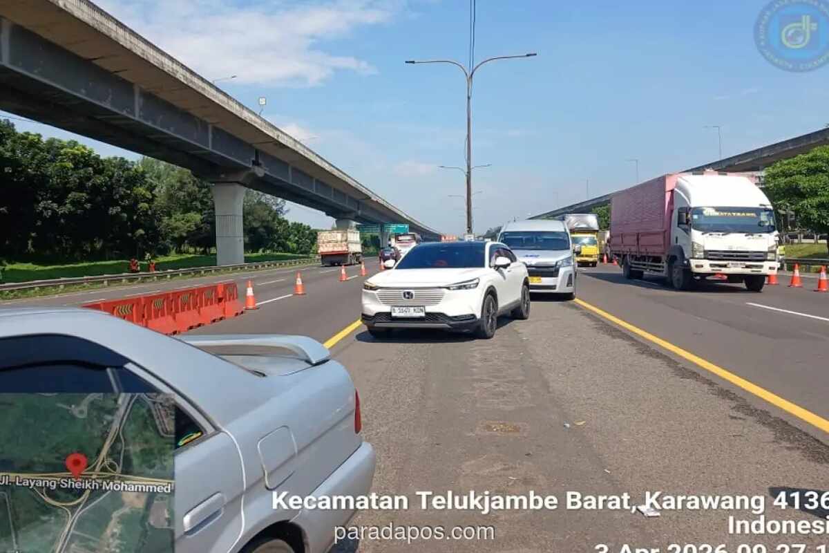 JTT Terapkan Contraflow di Tol Jakarta-Cikampek Antisipasi Arus Mudik Jumat Agung