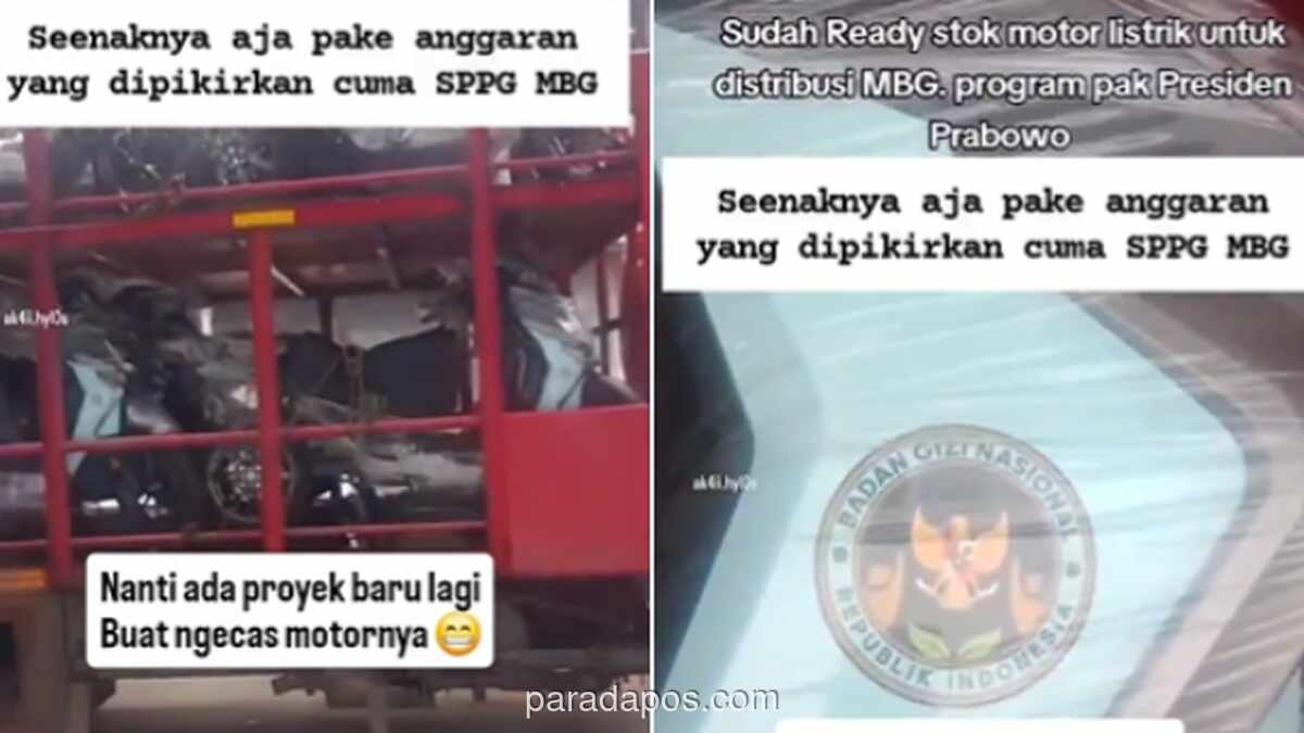 Rencana Bantuan Motor Listrik untuk Petugas MBG Prabowo Tuai Kritik Warganet