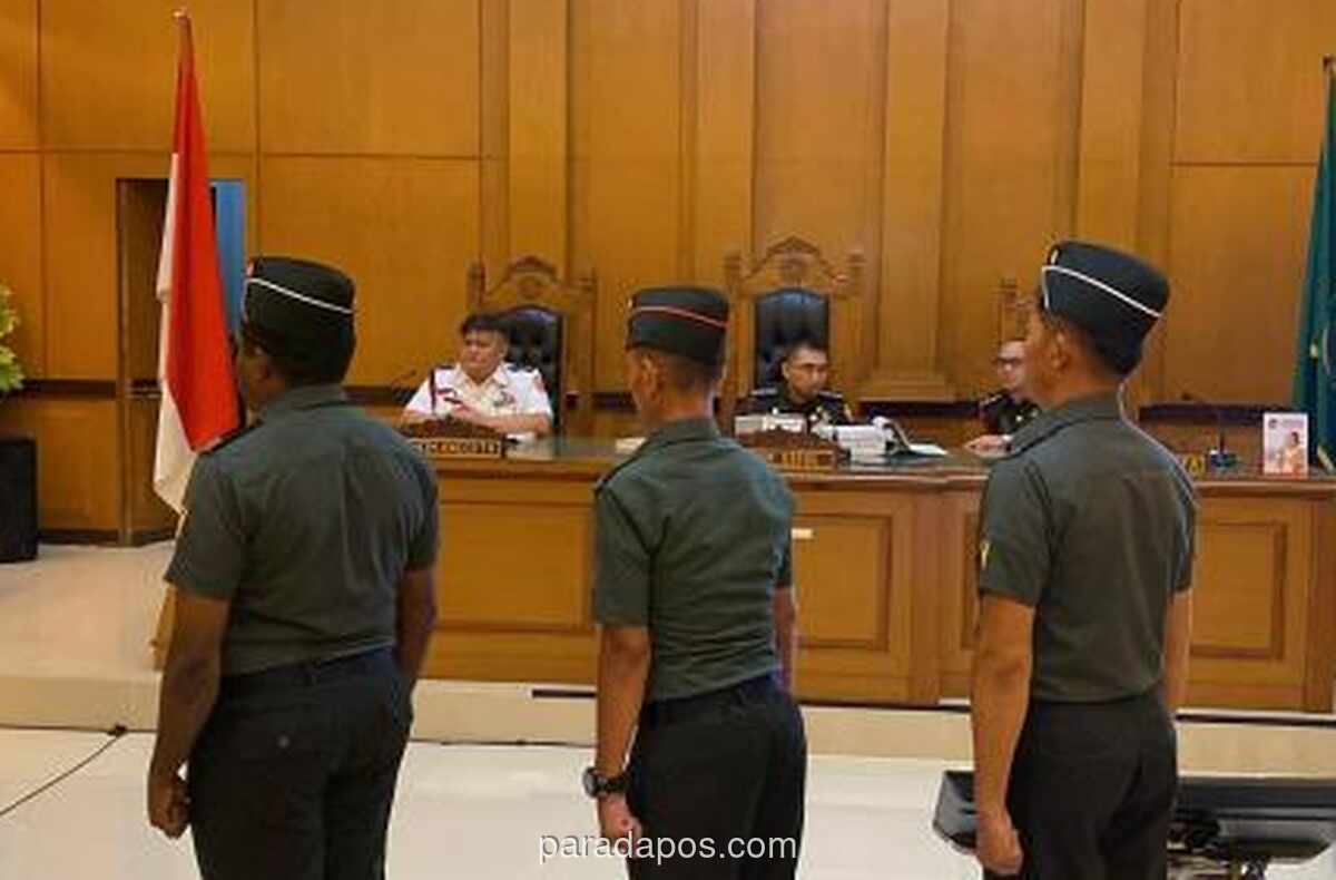 Tiga Oknum TNI Dituntut 4–12 Tahun Penjara atas Penculikan dan Pembunuhan Kepala Cabang Bank BUMN