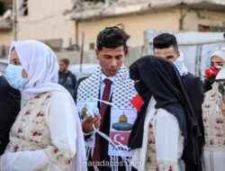 50 Pasangan Yatim Piatu di Gaza Ikuti Pernikahan Massal yang Digelar IHH