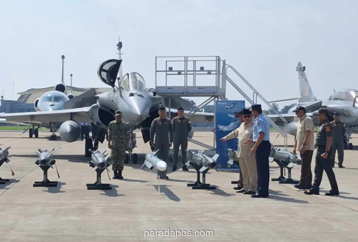 Presiden Prabowo Serahkan Enam Jet Tempur Rafale dan Alutsista Modern ke TNI AU