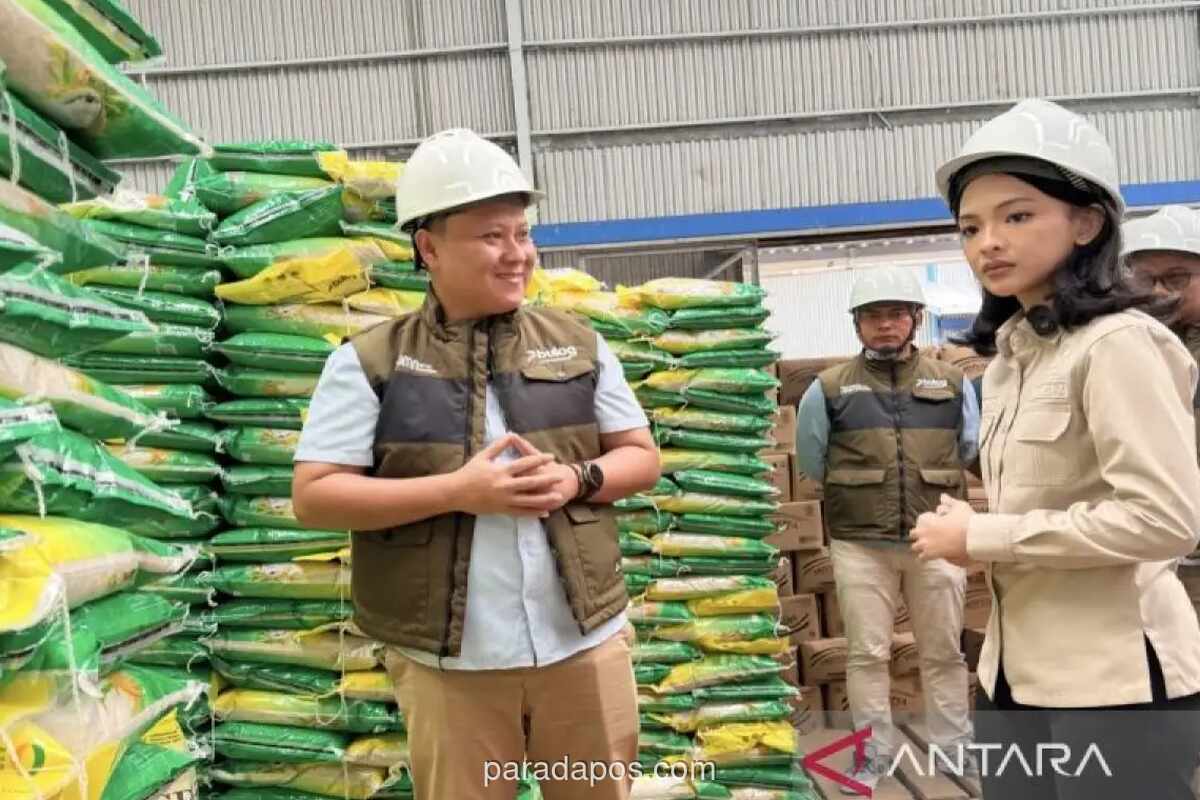 Anggota DPR Tinjau Gudang Bulog Lampung Selatan, Pastikan Stok Beras 32.500 Ton Aman