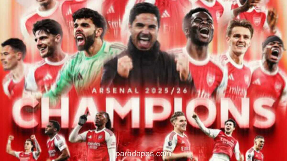 Arsenal Pastikan Parade Juara Liga Inggris 31 Mei 2026, Berpotensi Rayakan Gelar Ganda Usai Final Liga Champions