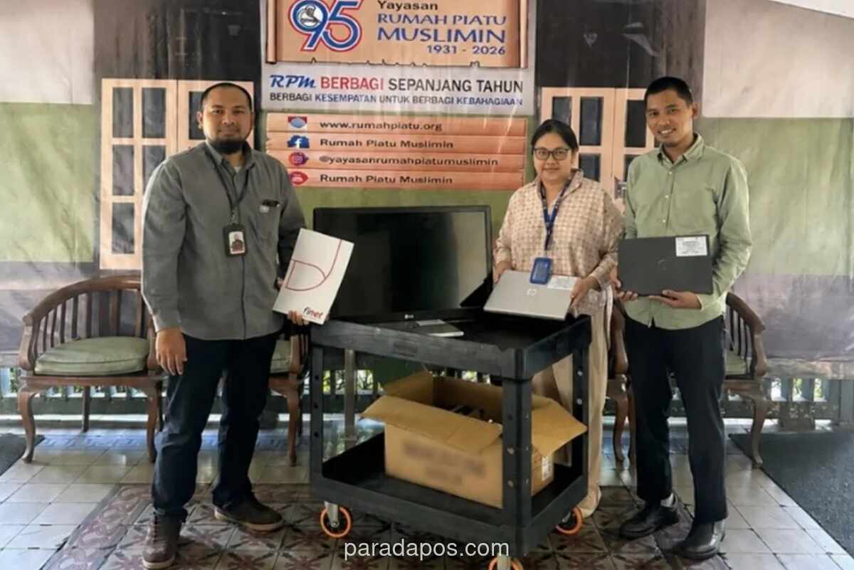 PT Finnet Indonesia Salurkan 20 Laptop dan 6 TV Bekas Pakai ke Dua Yayasan Sosial di Jakarta