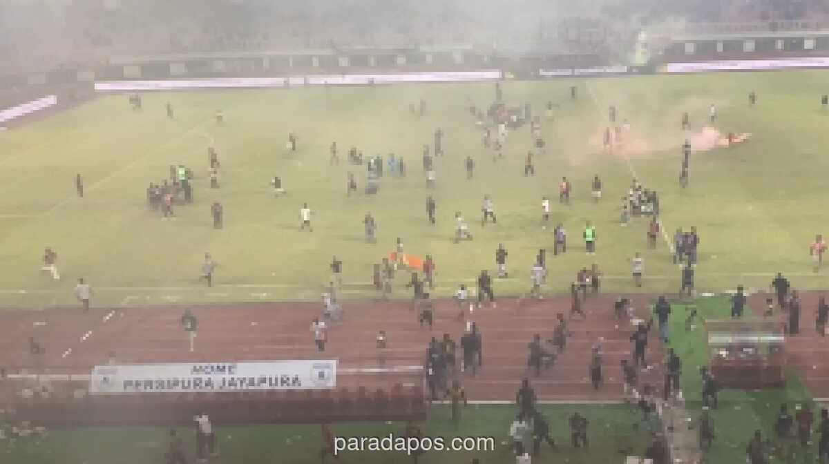 Kerusuhan Pecah di Stadion Lukas Enembe Usai Persipura Kalah dari Adhyaksa FC di Laga Play-off
