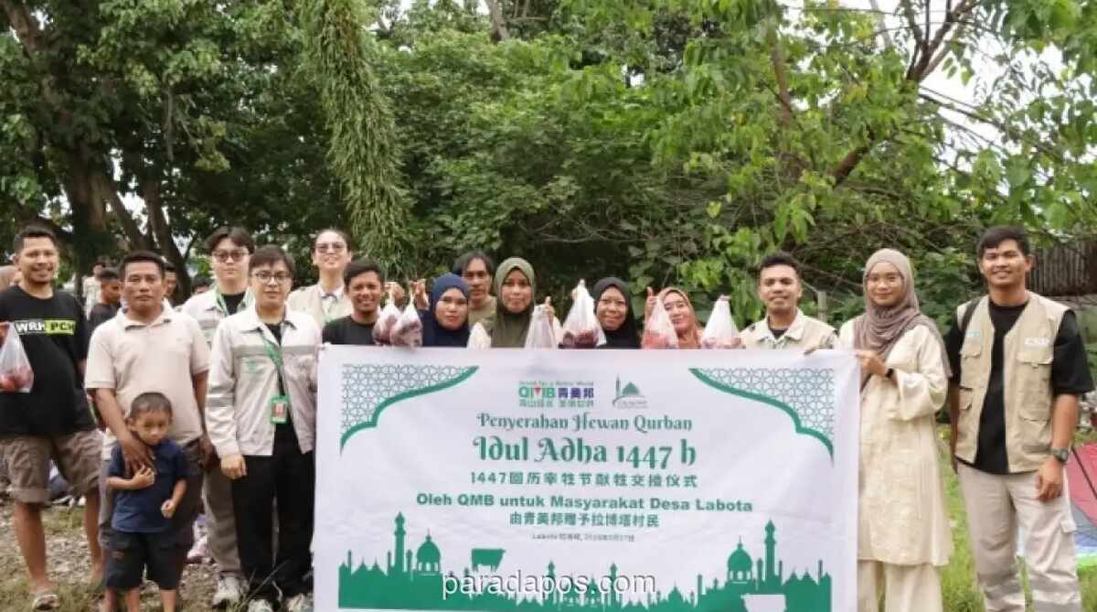 GEM Salurkan Empat Ekor Sapi Kurban untuk Masyarakat dan Karyawan di Morowali