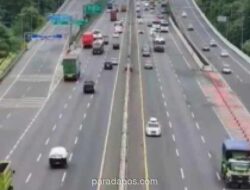 Volume Kendaraan di Tol MBZ Turun 7,89 Persen pada H+1 Libur Kenaikan Yesus Kristus