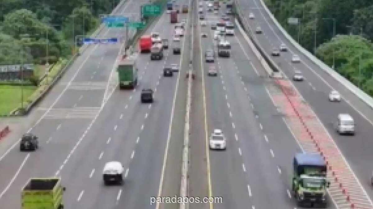 Volume Kendaraan di Tol MBZ Turun 7,89 Persen pada H+1 Libur Kenaikan Yesus Kristus