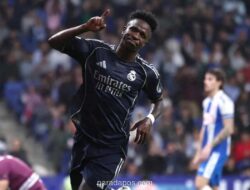Hasil Espanyol vs Real Madrid 0-2: Brace Vinicius Tunda Pesta Juara Barcelona