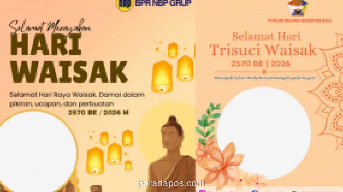 Umat Buddha Ramaikan Waisak 2026 dengan Twibbon dan Ucapan Digital
