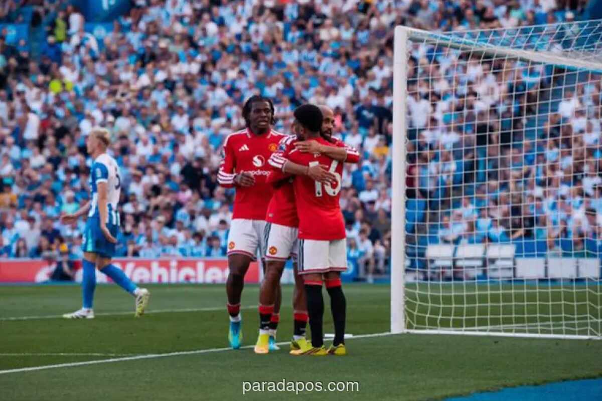 Manchester United Kunci Tiket Liga Champions Usai Bantai Brighton 3-0