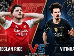 Duel Declan Rice vs Vitinha di Final Liga Champions: Dua Gelandang Elite Jadi Kunci Laga Arsenal vs PSG