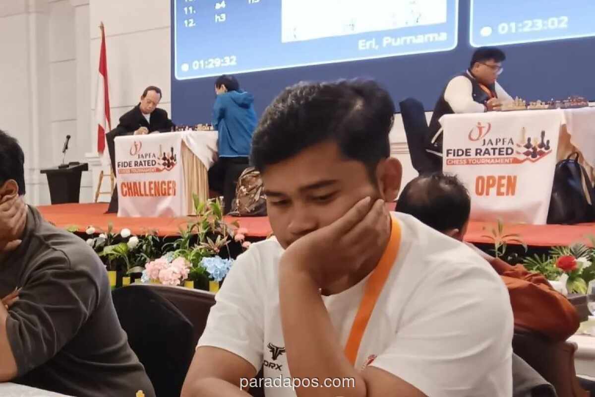Novendra Priasmoro Puncaki Klasemen Sementara Turnamen Catur JAPFA FIDE Rated 2026