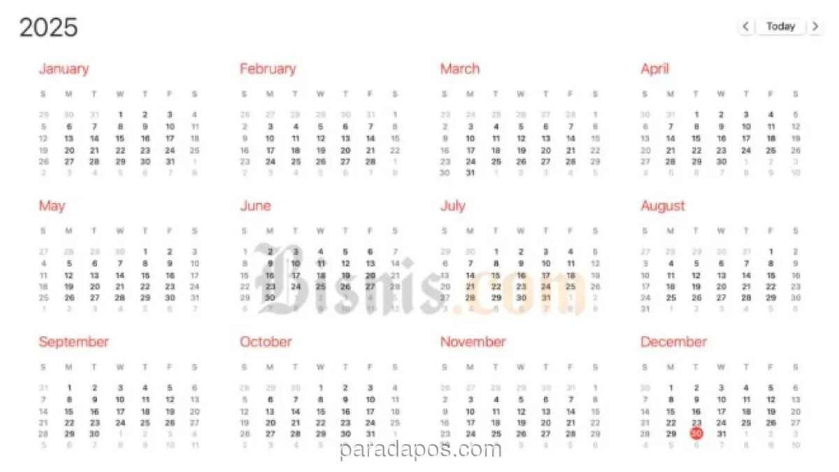 Pemerintah Tetapkan Dua Hari Libur Nasional pada Juni 2026, Tanpa Cuti Bersama