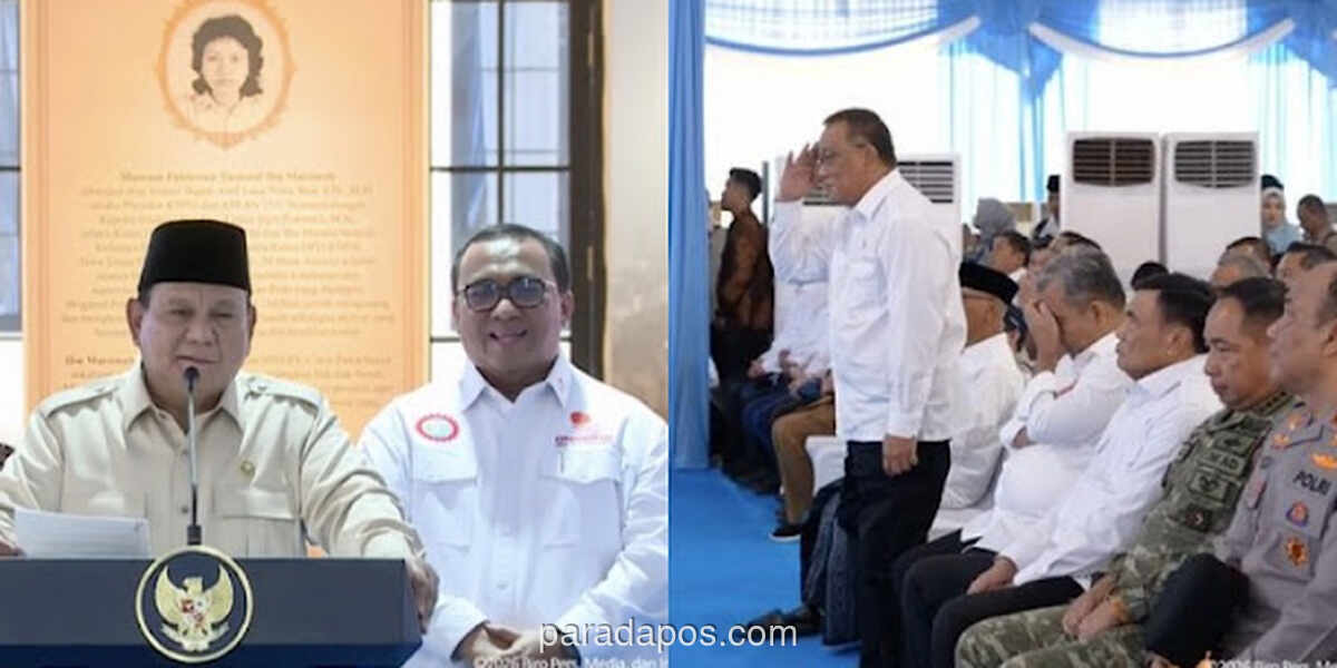 Prabowo Lontarkan Candaan soal Latar Belakang Buruh ke Menteri Jumhur saat Resmikan Museum Marsinah