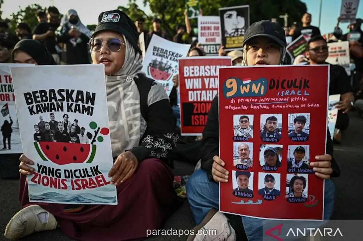 Menlu RI Pastikan Sembilan WNI Peserta Flotilla Kemanusiaan Bebas dan Dalam Perjalanan Pulang