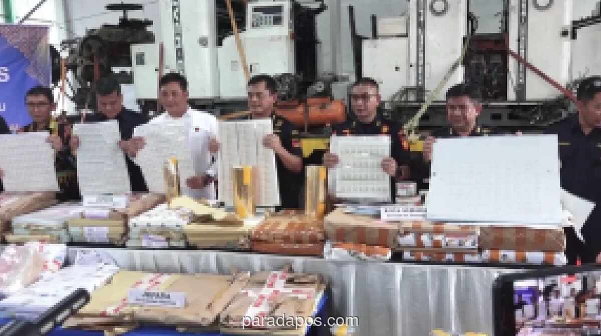 Bea Cukai dan BAIS Bongkar Sindikat Pita Cukai Ilegal di Jateng, Negara Selamatkan Rp570 Miliar