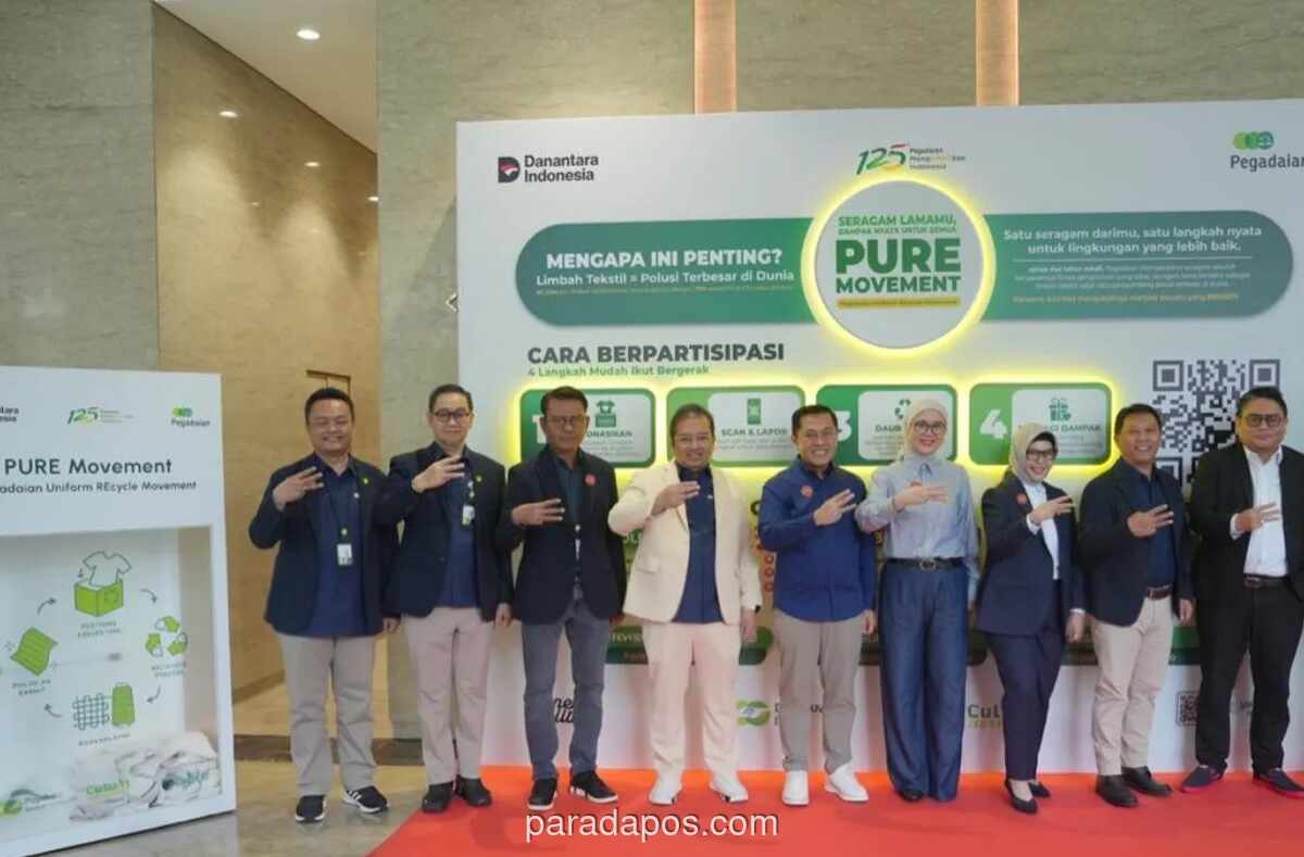 Pegadaian Luncurkan PURE Movement, Daur Ulang Seragam Karyawan Jadi Bahan Baku UMKM