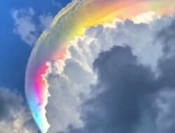 Viral Awan Pelangi, Pakar IPB Ungkap Proses Terbentuknya Iridescent Clouds